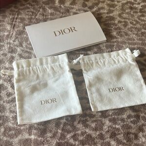 Dior Elegant White Pouch Set